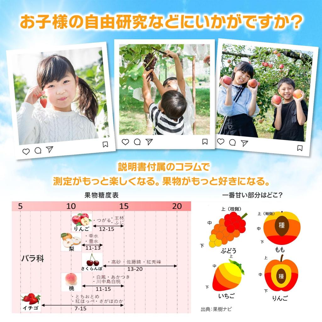 FieldNew Saccharimeter Fruit Domestic Brand Japanese Instruction Manual and Calibration Solution Included 180 Days Warranty Domestic Quality Tested