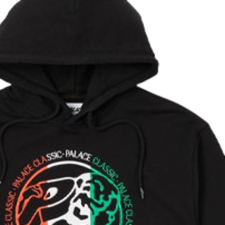 Palace Classico Hood Black Unisex Tops P22CS050