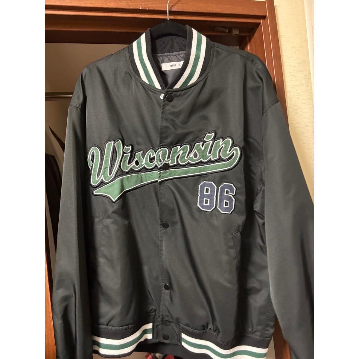 WEGO Wisconsin 86 Stadium Jacket Blouson Green L size