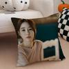 Actor Sweet YYoo Inna Cushion Cover Throw Pillow Cover Hidden Button Durable Polyester Chair Cushion