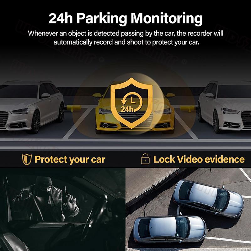 3 Channel Car Dvr 1080P Dash Cam for Car WIFI APP Control Front and Rear View Recorder Video Car Camera for Car Assecories