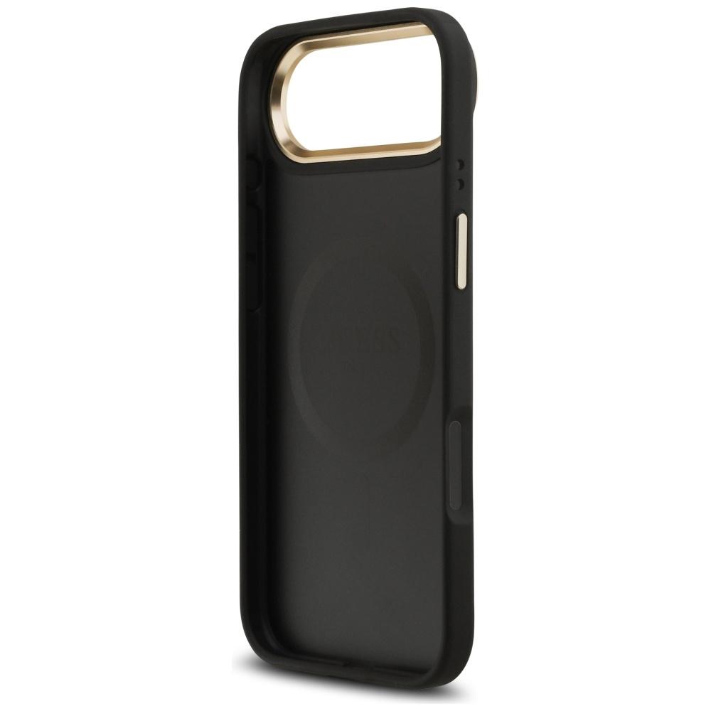 Guess Peony Hot Stamp MagSafe Case for iPhone Air Black