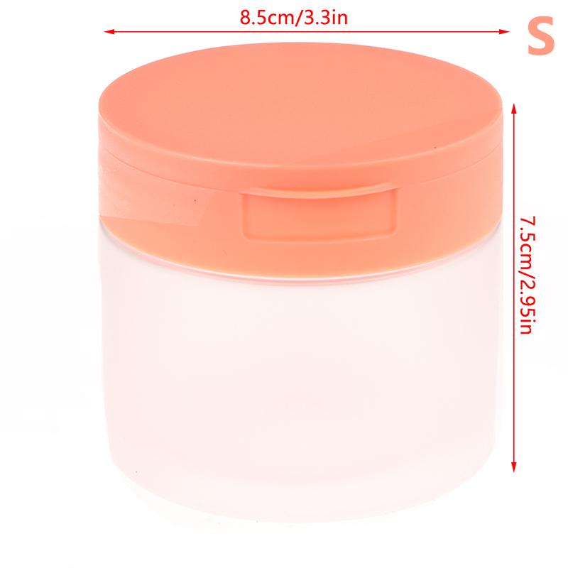 250/300/350 Ml Makeup Remover Cotton Cream Jar Lid Body Lotion Scrub Jar Cosmetic Container Travel Portable Bottle With Tweezers