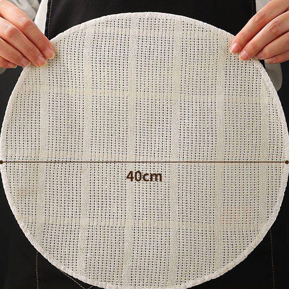 Non-stick Steaming Liner Cotton Steamer Mat New Round Steamer Cloth Rice Steaming