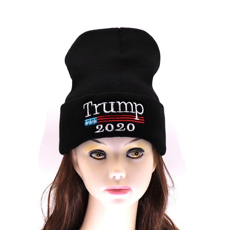 Trump Donald 2020 Beanie Hat Make America Great Again Knit Beanie Warm Cap Ski