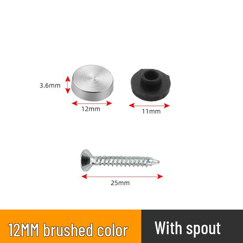 Zhugu Stainless Steel Decorative Mirror Screw Cap Set