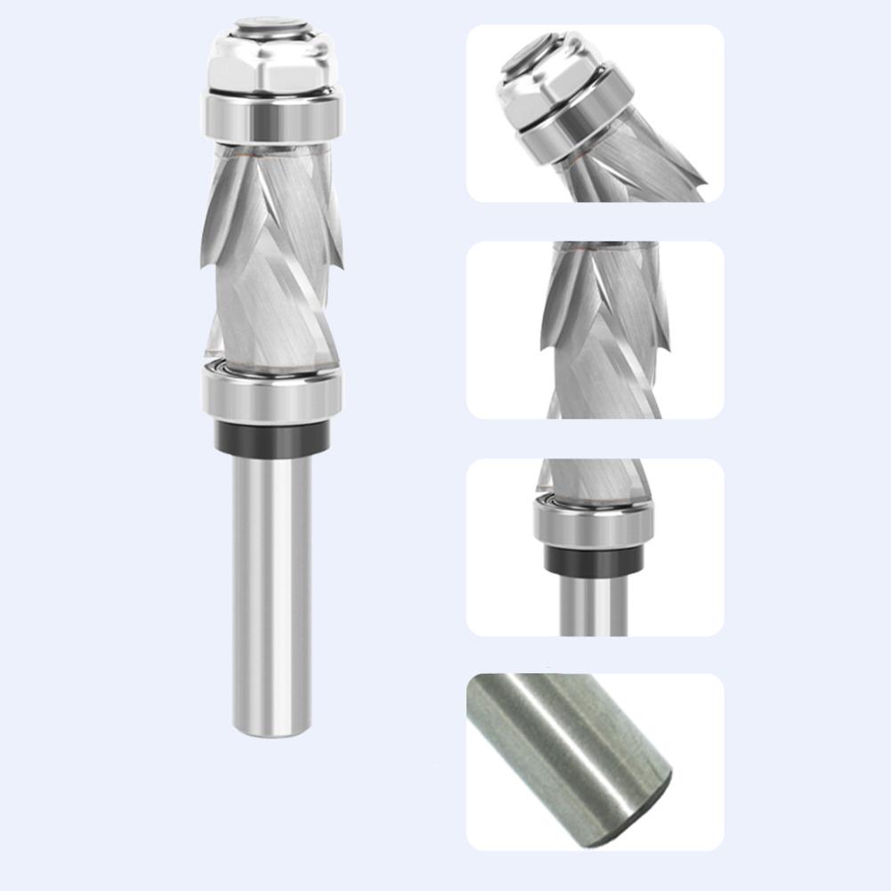 Compression Spiral Flush Trim Router Bit 12 Shank Carbide for Accurate Edge Routing on Wood Plastic and Laminate