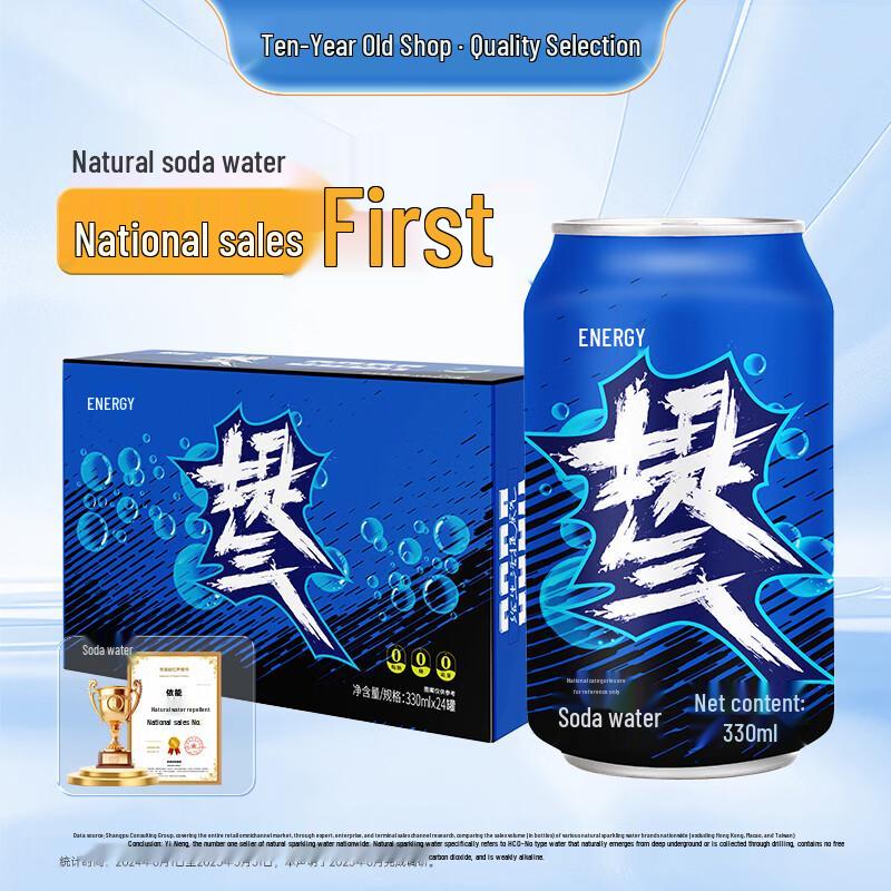 YINEN Sugar-Free 0-Calorie Sparkling Soda Water