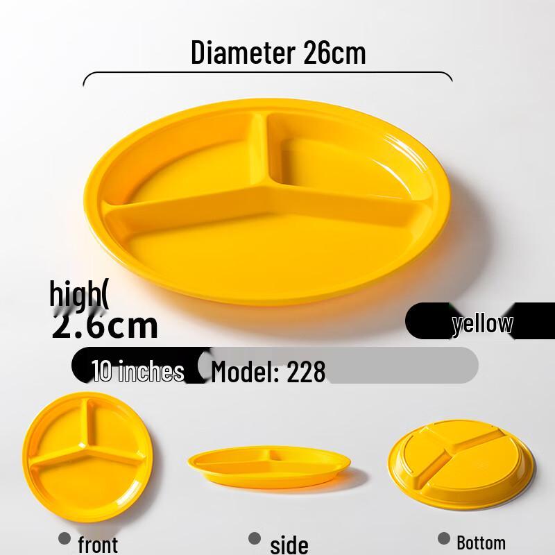 Прочный многосекционный поднос для обеда из меламина