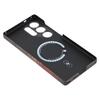 For Samsung Galaxy S23 Ultra Magnetic Case Precise Cutouts Gradient Aramid Fiber Phone Cover with Metal Lens Frame