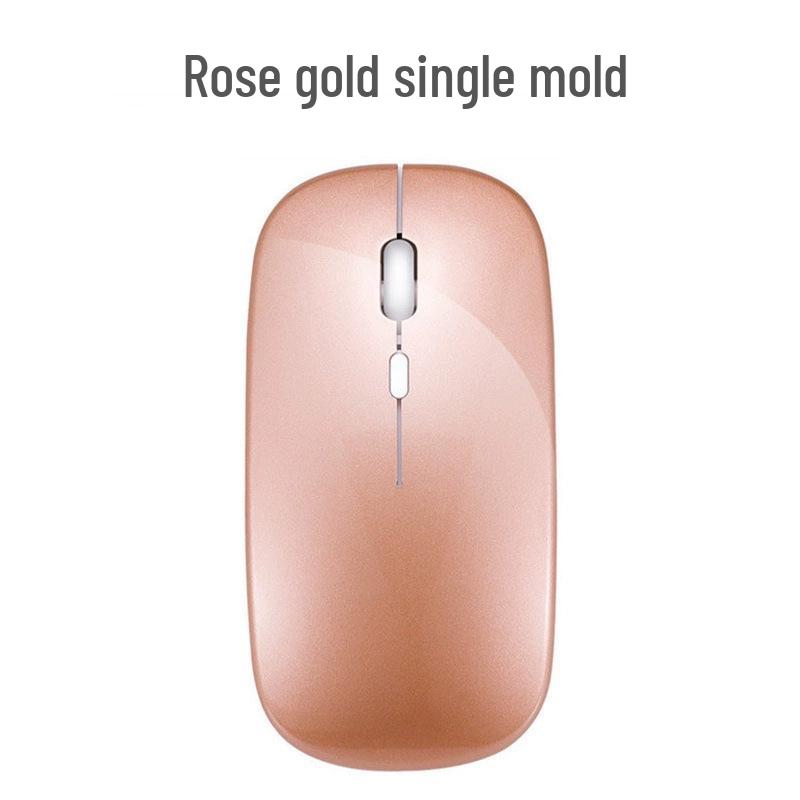 Dual-Mode Ultra-Thin Rechargeable Bluetooth Silent Mouse with Luminous Feature for Office and Tablet Use