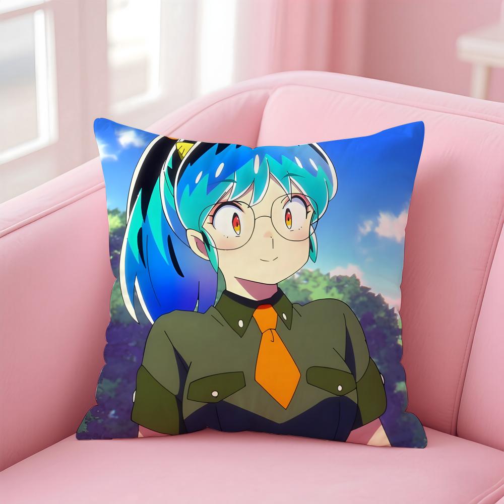 uUrusei Yatsura Pillow Anime Manga Cushion Cover Pillow Case Soft Friendly Fabric  Concealed Zipper
