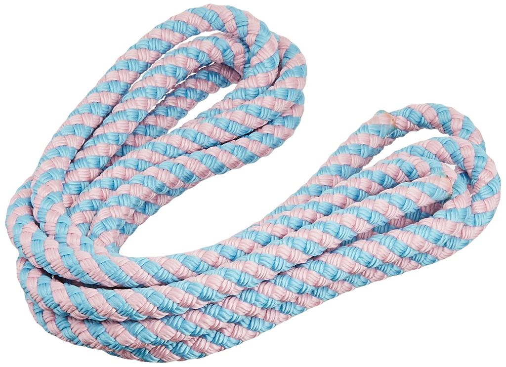SASAKI Rhythmic Gymnastics Junior Spiral Rope MJ243 Light Blue X Light Pink (LIBULI)