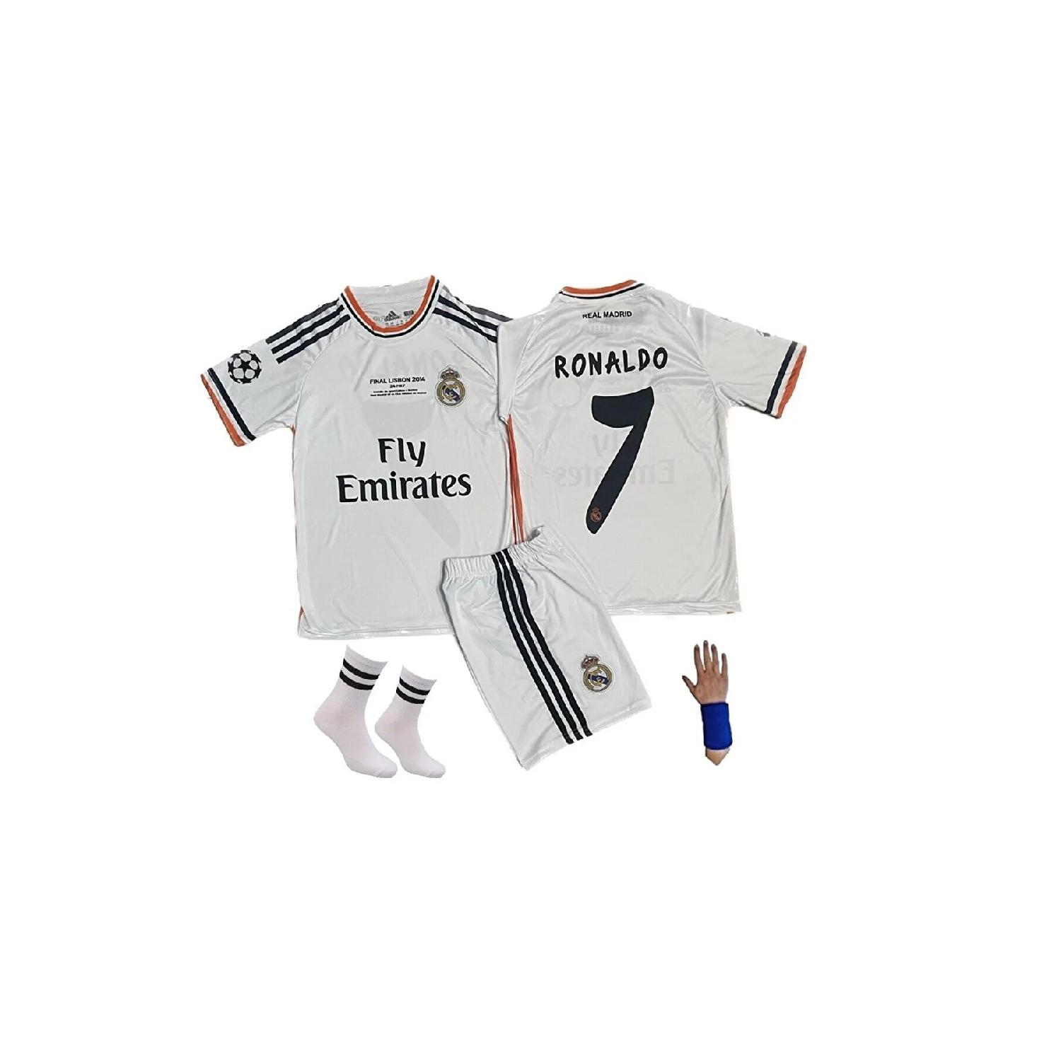 

Комплект из 4 детских футбольных майок Final Lisbon 2014 Ronaldo Real Madrid