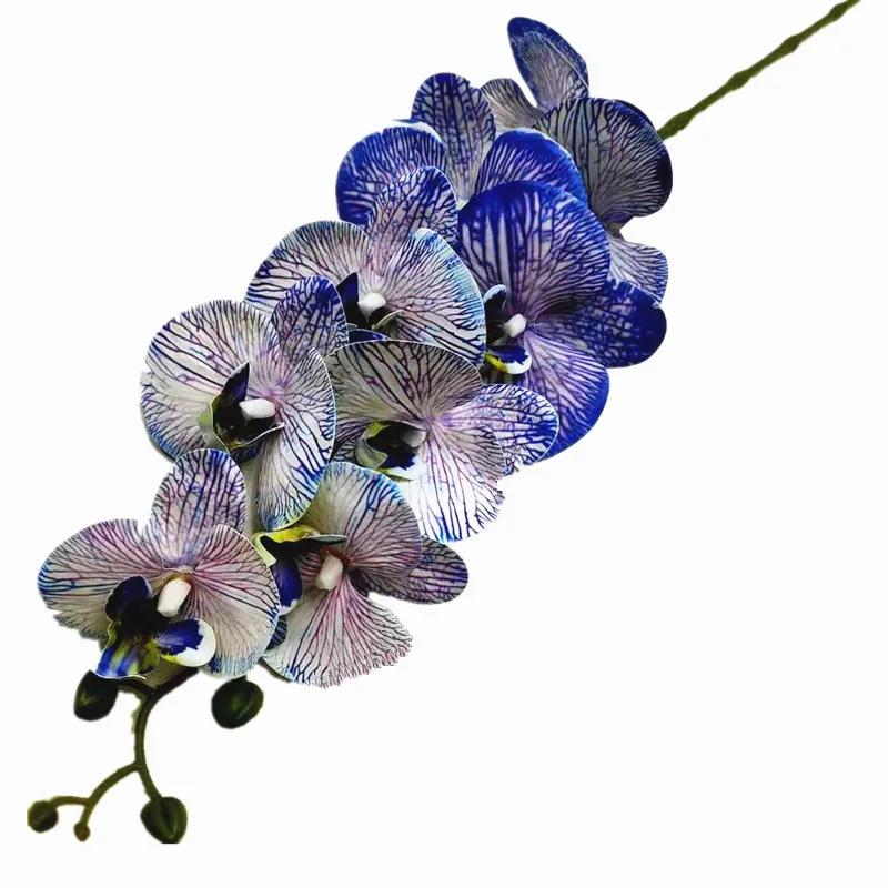 Latex Butterfly Orchid Flower 9 Heads Real Touch Artificial Phalaenopsis