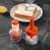 Grill Oil Brushes, Portable Silicone Oil Bottle with Brush, Temperature Resistant, Liquid Oil Pastry Kitchen Baking BBQ Tool