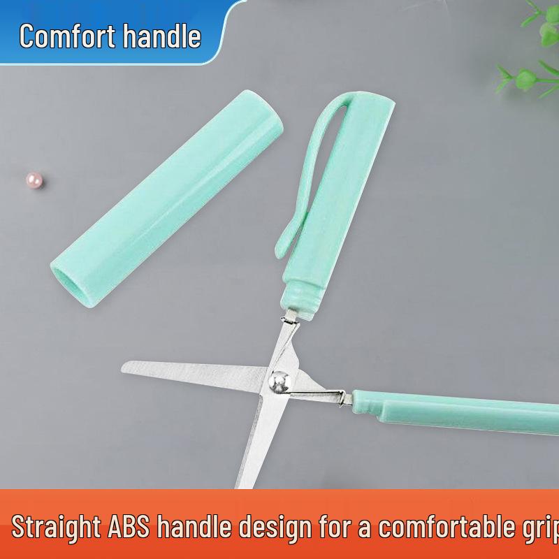 Przenośne składane nożyczki w kształcie długopisu dla uczniów i do sztuki, idealne do cięcia papieru i rękodzieła