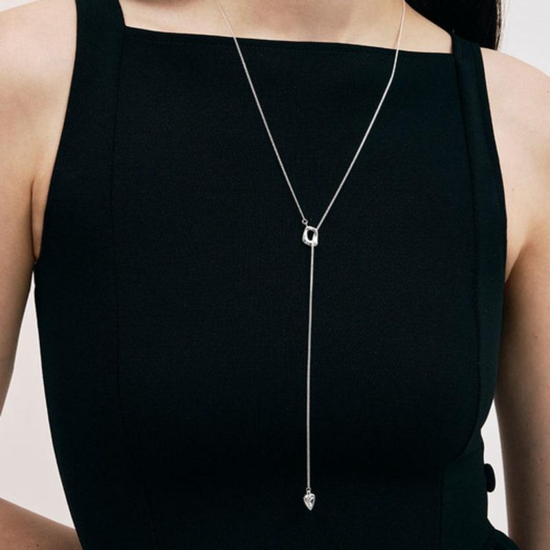 Hei Y drop heart necklace