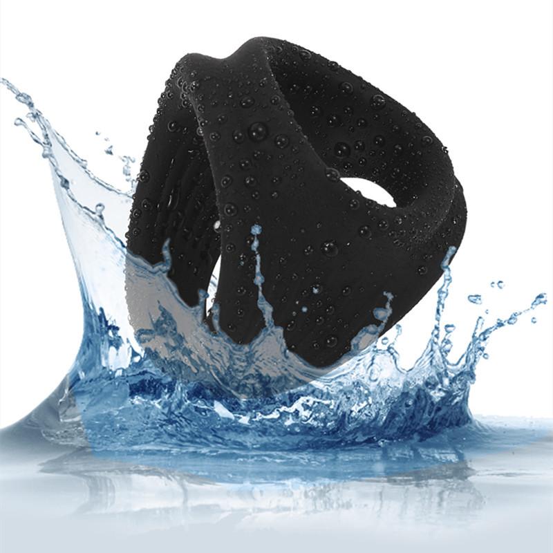 Lock Penis Ring Male Ejaculation Delay Sleeve Reusable Cock Ring Erection Sex Toys For Men Adult Product Silicone Adult Supplies