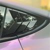 Glossy Black Carbon Fiber Rear Triangular Louvers for Tesla Model 3