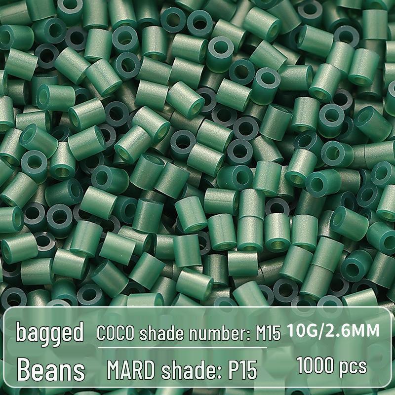 Clear Puzzled Beans Special Color Refill Pack, Black & White, 2.6mm Handmade DIY Fuse Beads Toy Set