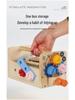 Wooden Repair Toolbox for Kids: Nut Assembly, Portable Toy Bench for Early Education and Development.
