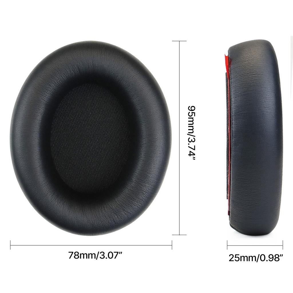 Protein Leather Earpads Ear Cushions Replacement for Studio3/2 Headphones Noise Isolation and Comfort Ear Cushions