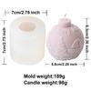 3D Relief Snowflake Ball Candle Silicone Molds Geometric Stripe Spherical Aromath Plaster Soap Resin Mold Christmas Decor Gifts