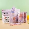 Crystal Blue Erasable Gel Pen: Metal Clip, Press-to-Erase, Triangular Grip, 0.5mm Bullet Tip for Correct Hand Posture.