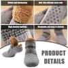 Indoor Winter Floor Socks Women Men Slippers Socks Home Bedroom Sleeping Socks Non-Slip Knitted Fleece Warm Carpet Couple Socks