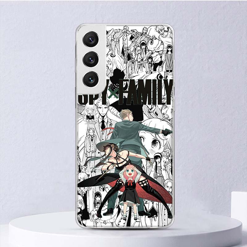 Anime SPY×FAMILY Soft Case For Samsung Galaxy S22 S21 Ultra S20 FE S10 Plus Phone Cover S9 S8 + S10E S7 Edge S6 Funda Coque