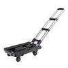 5 Räder Faltbarer Gepäckwagen Trolley Rutschfest Verschleißfest Manuell Faltbarer Sackkarren für Einkaufen Reisen 2,8 Zoll 360