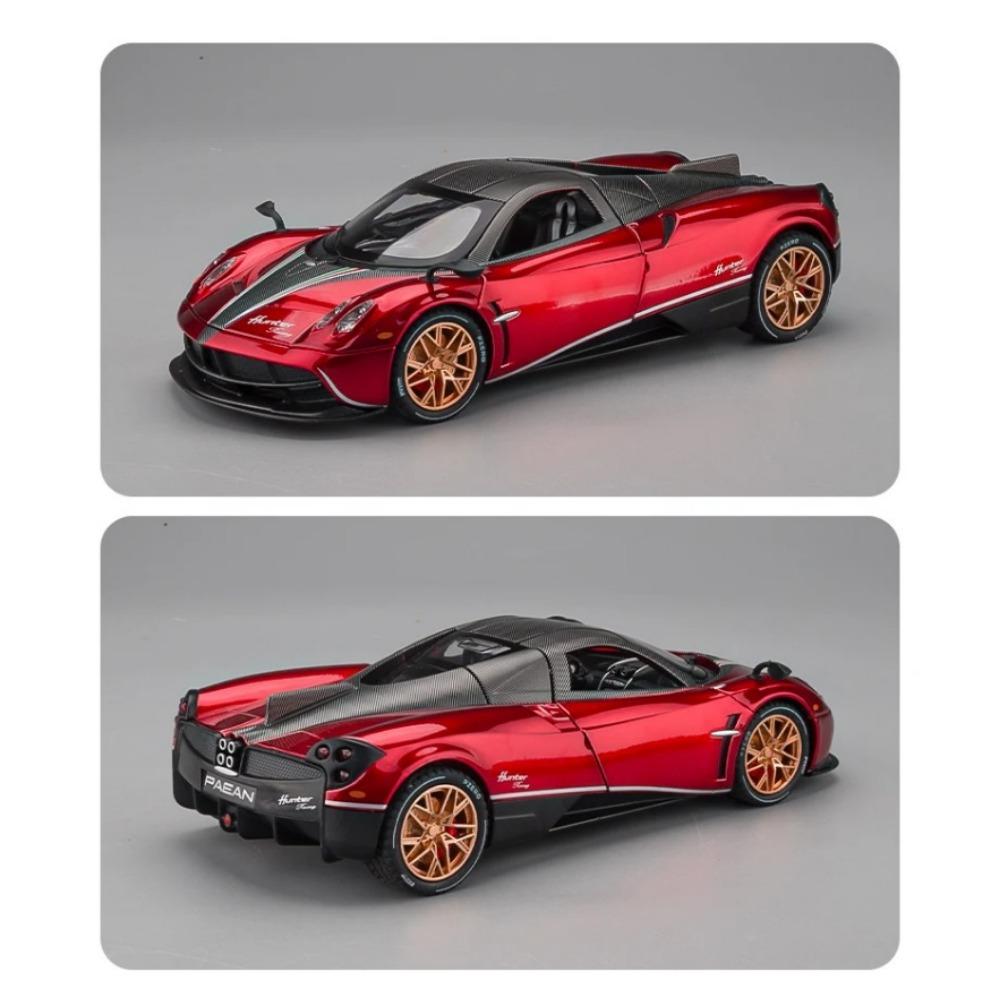 1/22 Pagani Huayra Dinastia Supercar Alloy Car Toy Car Metal Collection Model Car Sound and Light Toys for Children