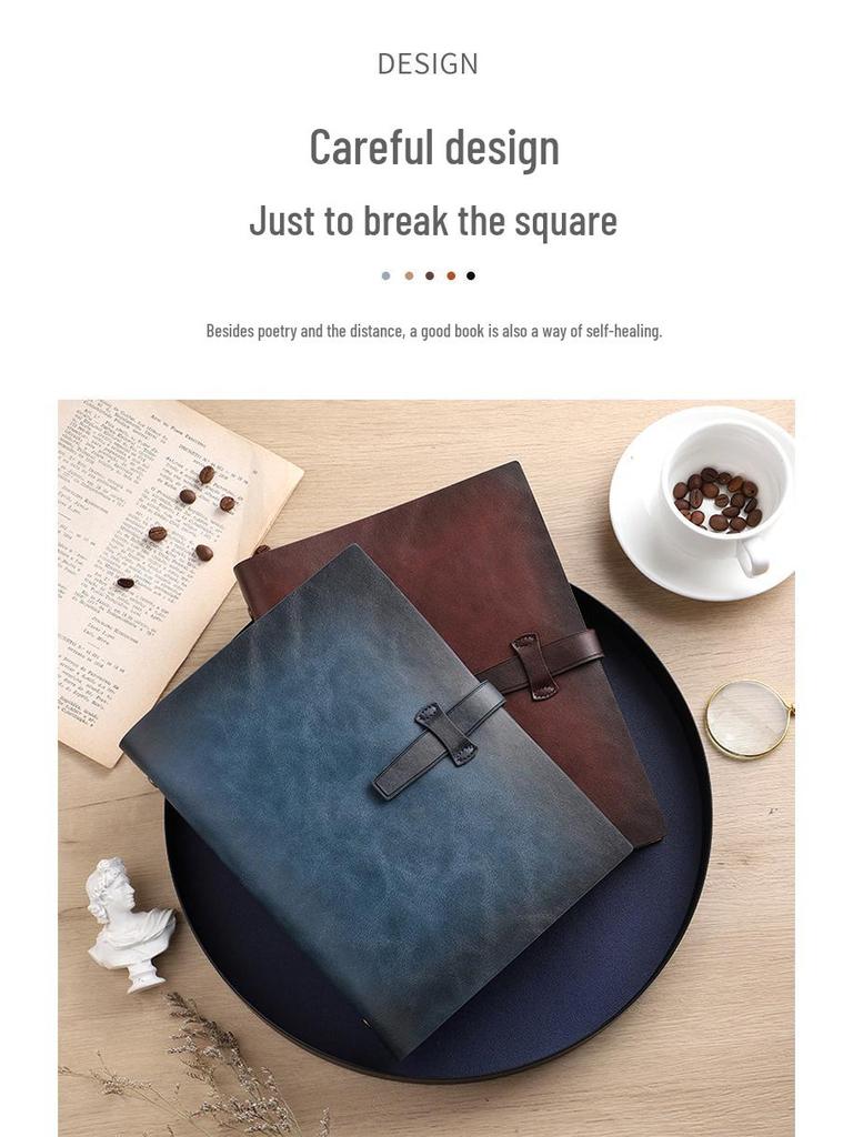 A5 Portable Loose-Leaf Notebook for Office, Students, and Business Meetings