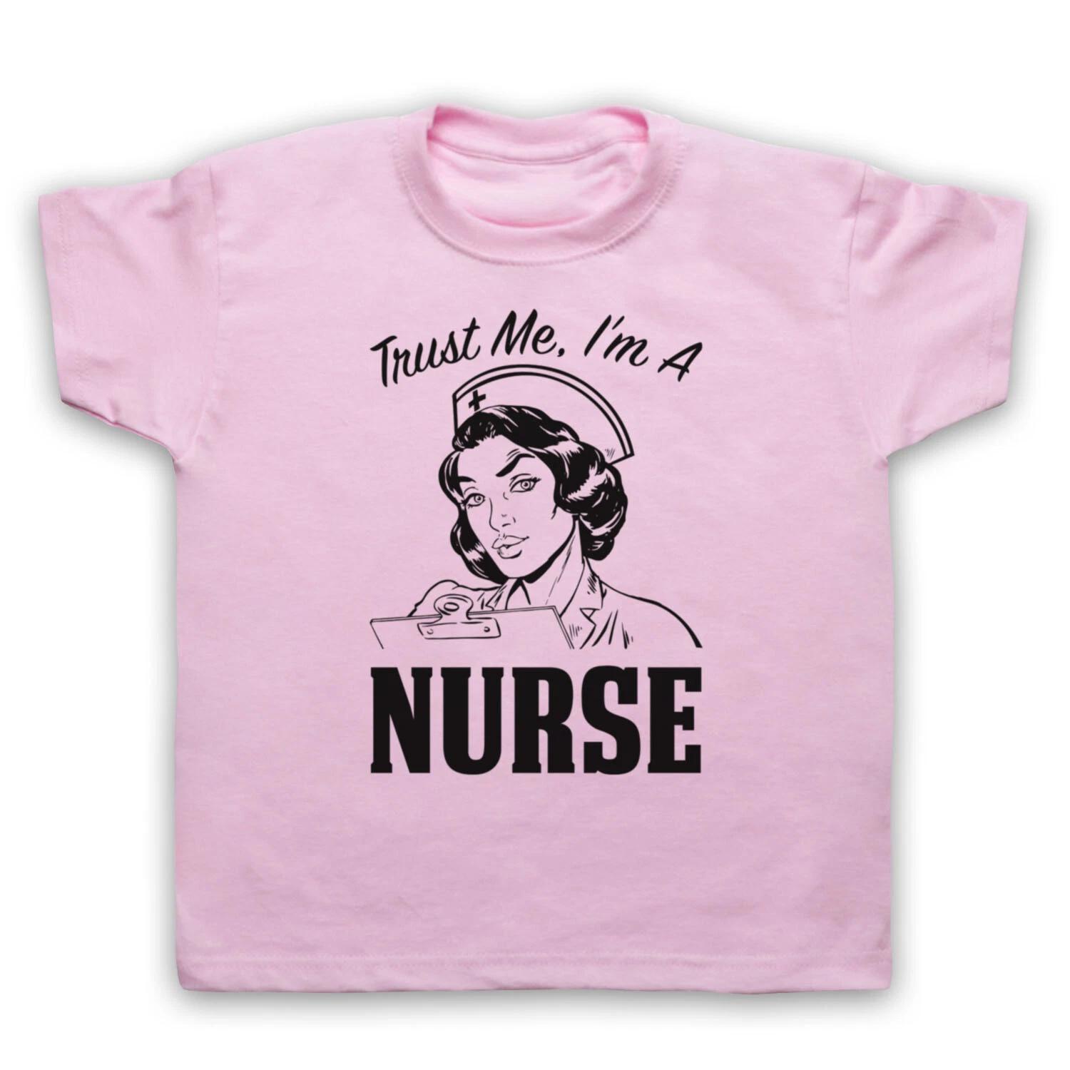 TRUST ME I M A NURSE HOSPITAL MEDICAL PROFFESIONAL KIDS CHILDS T-shirt 160