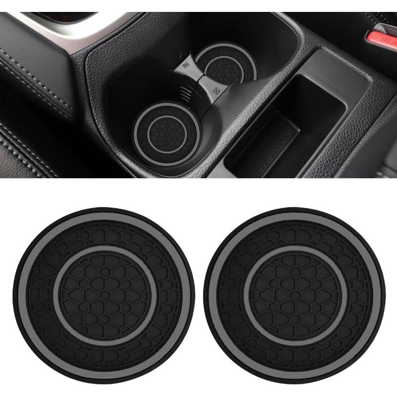 Bilmugghållare Underlägg, Halkfritt och Dammtätt Bilunderlägg, Konsol Mugghållare Insatsunderlägg, Bilisoleringsmatta, Universella Interiörtillbehör