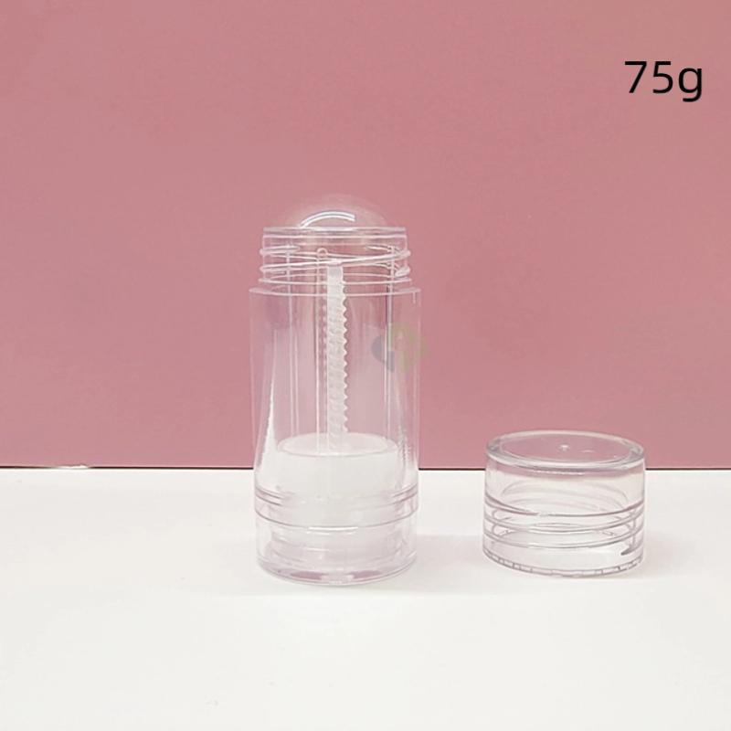 1 Pcs 40/75G Empty Balm Container Refillable Plastic Twist-Up Bottle For Diy Natural Crystal Deodorant Stick Cosmetics Tube