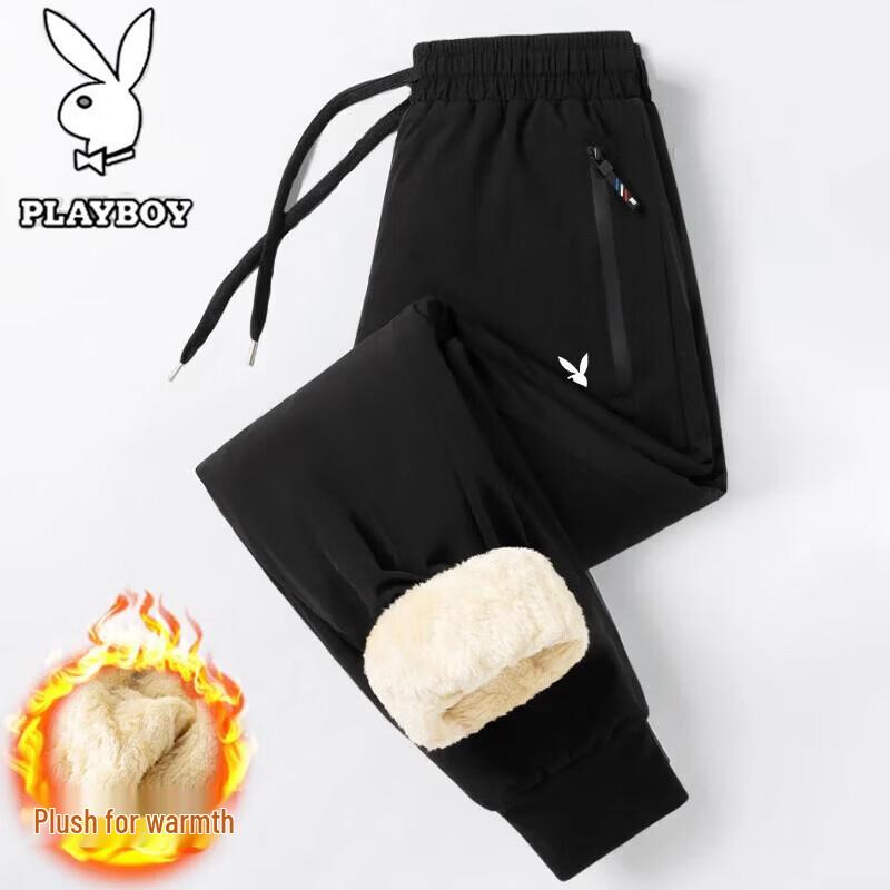Playboy Men's Fleece-Lined Warm Pants