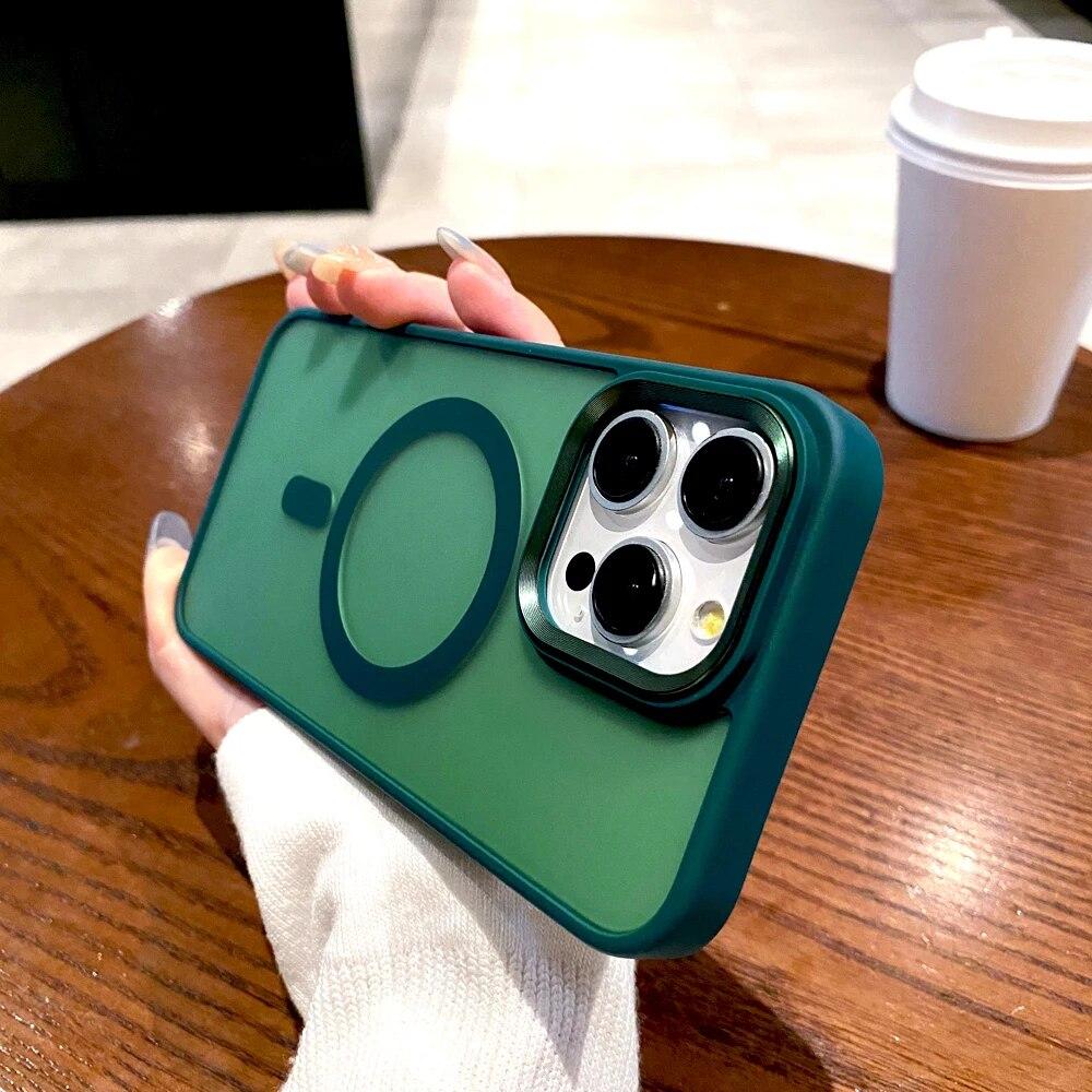 

Роскошный матовый чехол для iPhone 15, 14, 13, 12, 11 Pro Max Plus 15Plus 15Pro iPhone15, защитный чехол с защитой от отпечатков пальцев Magsafe Charge s For iPhone 15 Plus