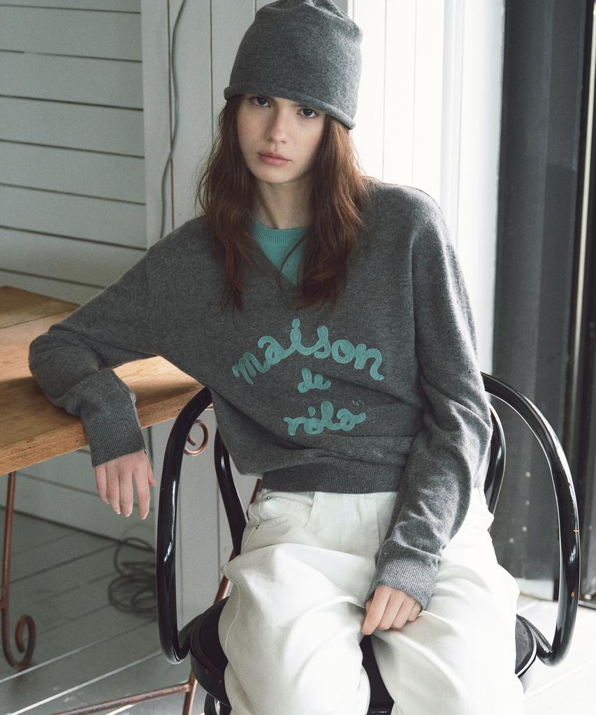 ROLAROLA Maison De Rola Embroidery Layered Knit Gy+Mt