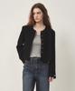 Ostkaka Tweed Single Round Jacket Black