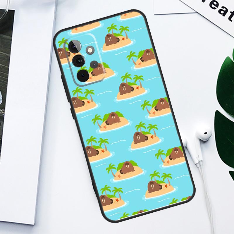 

Cute Walrus For Samsung Galaxy A55 A54 A35 A15 A34 A14 A53 A33 A13 A05 A06 A16 A22 A32 A52 Phone Case Samsung A71 4G