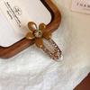 High-End Forest Style Lily Flower Hair Clip - Aesthetic Simulation Shark Grip for Women