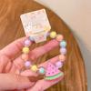 b16 New Design Sense Cool Sweet Cartoon Charm Jelly Colored Attract Cute Acrylic Exquisite Bracelet Wholesale Daily Versatile