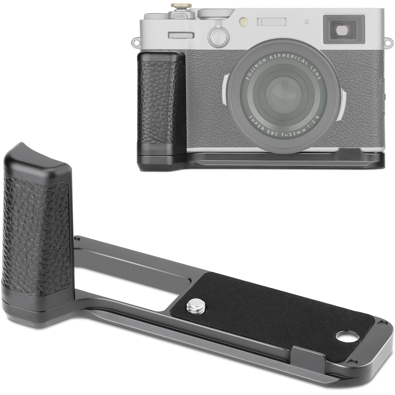 

Haoge Handle Hand Grip for Fujifilm Fuji X100VI Camera L-Shaped Grip HG-XVIB Arca Swiss Kirk RRS Quick Release Plate Camera Venro Bracket