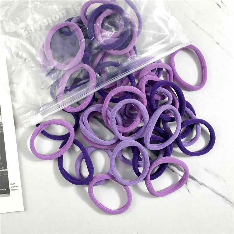 20/50 STÜCKE/Set Haargummis für Frauen Mädchen Basic Haargummis Seile 4cm Einfaches Elastisches Stirnband Haarschmuck Pferdeschwanzhalter