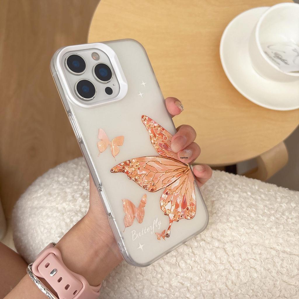 INS Θήκη Τηλεφώνου με Πεταλούδες για iPhone 17 Pro Max και iPhone 14/13 - Μαλακή, Κομψή Σχεδίαση
