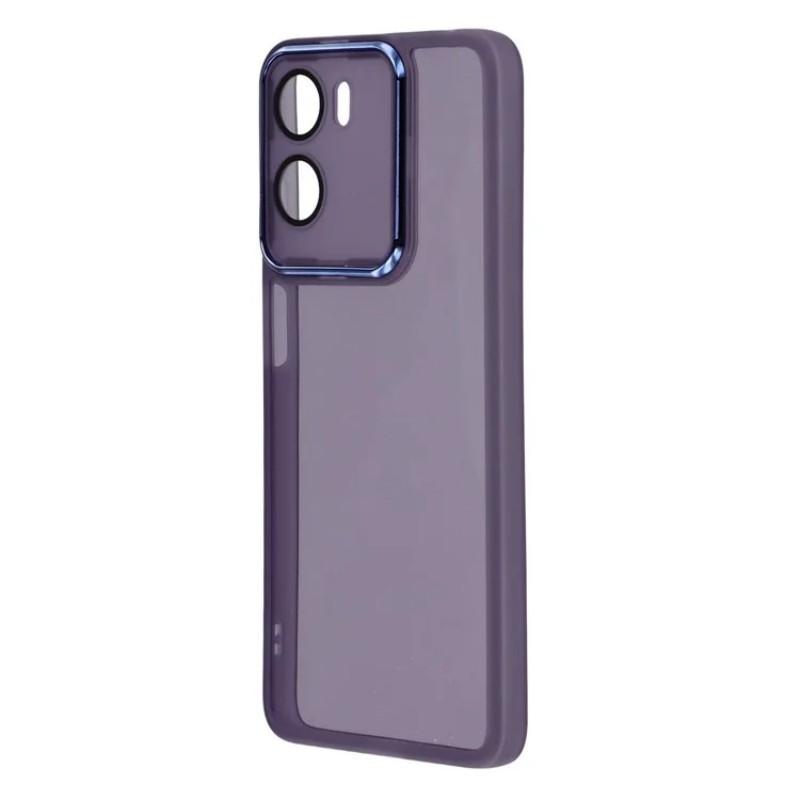 For Motorola Moto G05 4G TPU Case WANLONFENG DKSM Series Electroplated Frame Back Cover with Tempered Glass