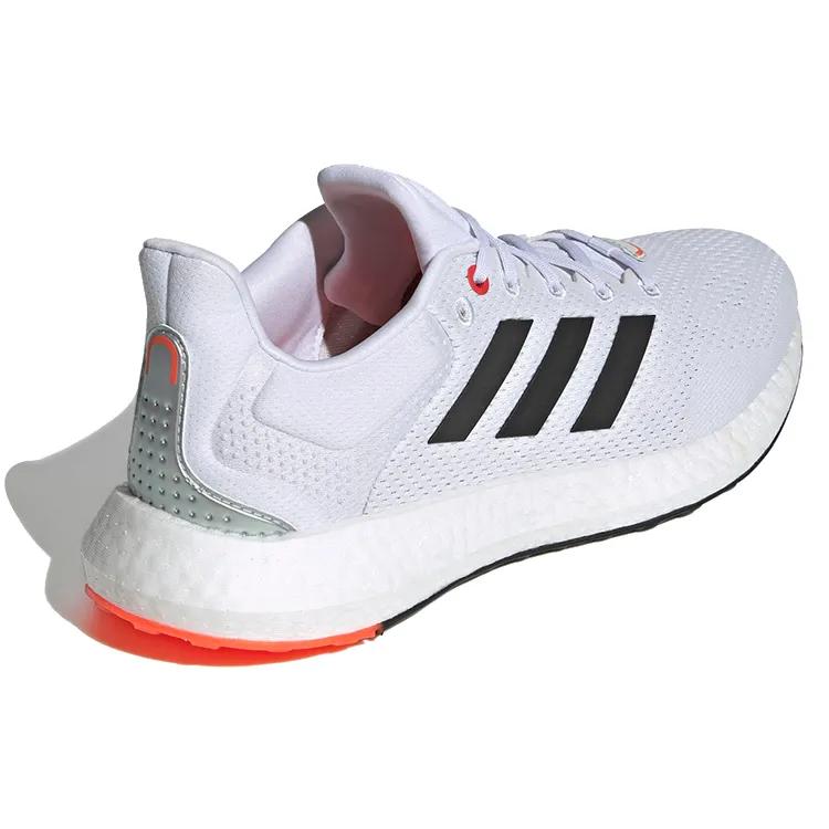 Adidas PureBoost 21 'White Solar Red' (Unisex) Cloud White / Core Black / Solar Red Running Shoes GY5099
