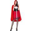 Premium, Thickened, Halloween Cloak Little Red Riding Hood Princess Dress Costume, Fairy Tale Prom Queen Dress